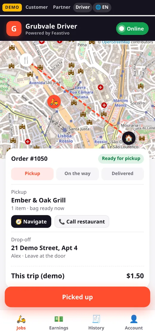 Driver app